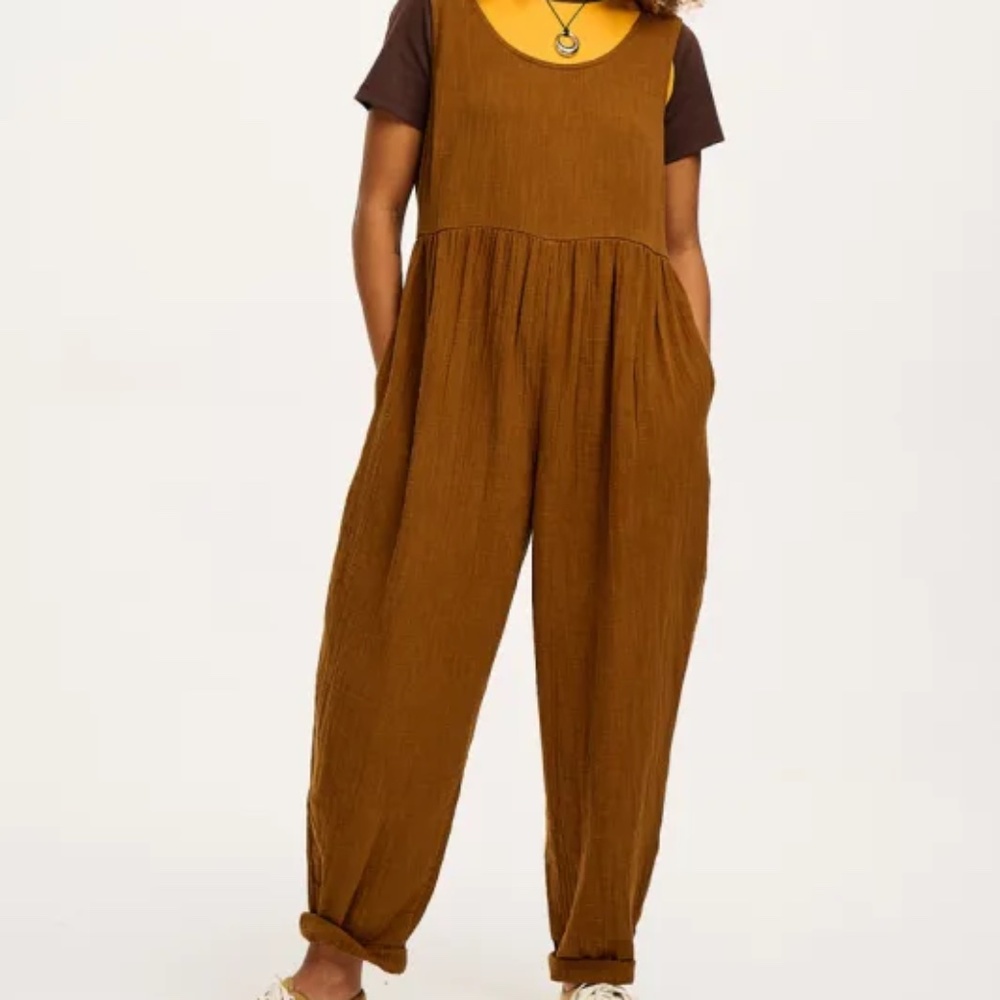 Bowie Jumpsuit: ORGANIC COTTON - Oak Brown - Oak Brown